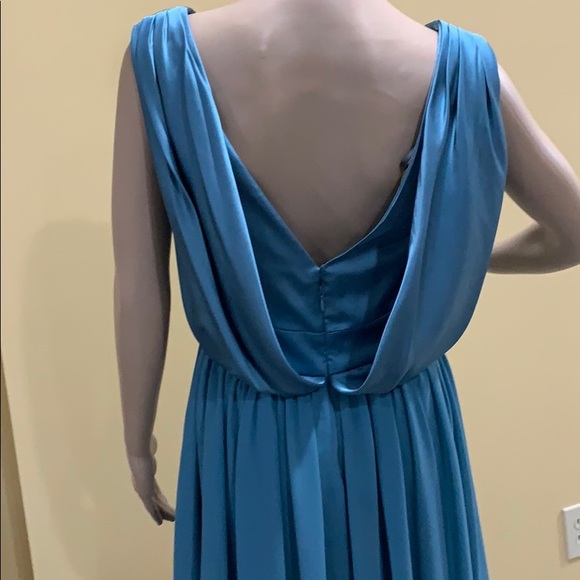 Vera Wang teal blue evening dress - Picture 5 of 11